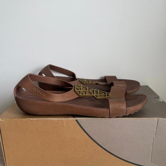 Crocs Serena Embellished Women Slip On Sandals- SZ 9 - Picture 2 of 10